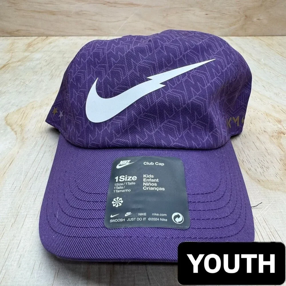 NEW Nike Kylian Mbappé Youth Unisex Club Cap Hat Purple 1Size IB4175-585